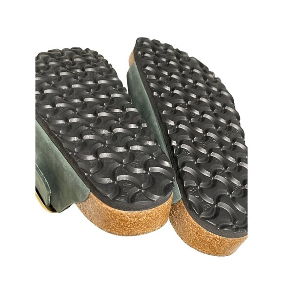 Birkenstock Arizona Big Buckle Sandals 37 6 Green NEW - Picture 6 of 7